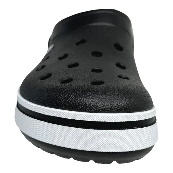 Crocs Crocband Mens Clog Size 8 Black Slip on Water Friendly Comfortable Sandals - Picture 6 of 15